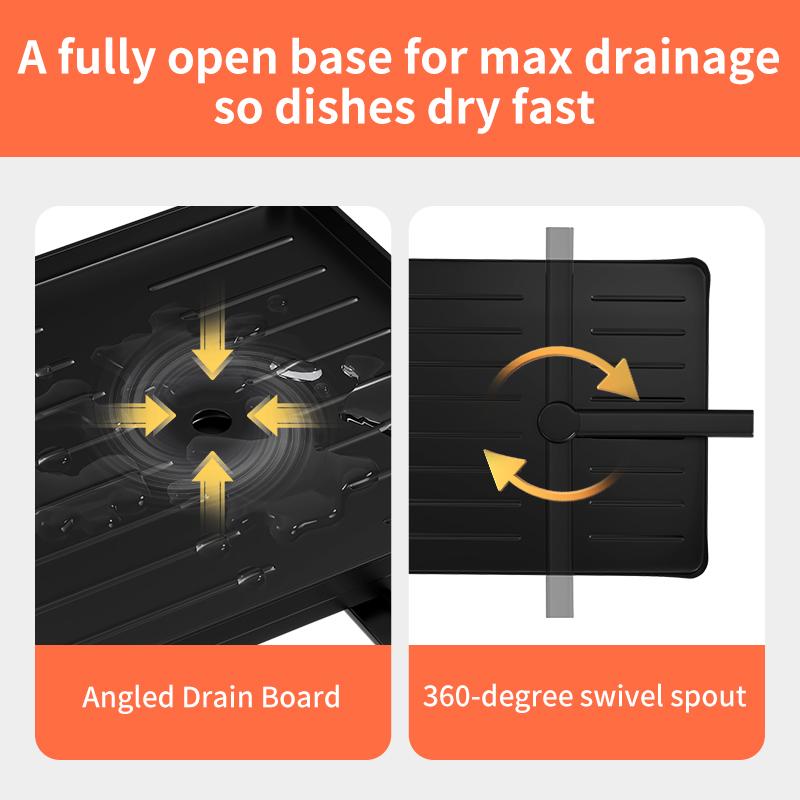 🔥LAST DAY SALE 50% OFF🔥Foldable Over Sink Dish Drying Rack