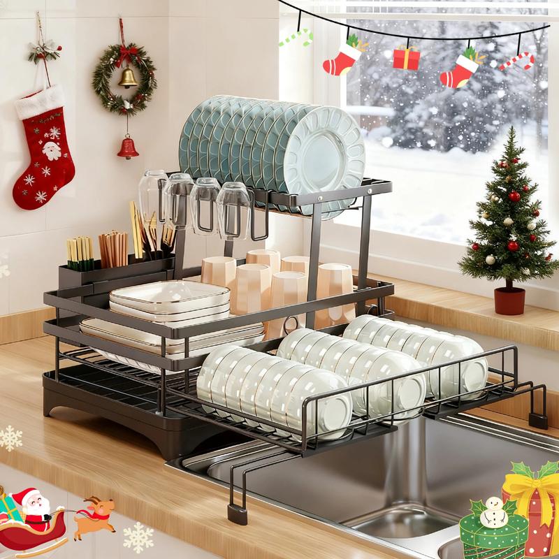 🔥LAST DAY SALE 50% OFF🔥Foldable Over Sink Dish Drying Rack