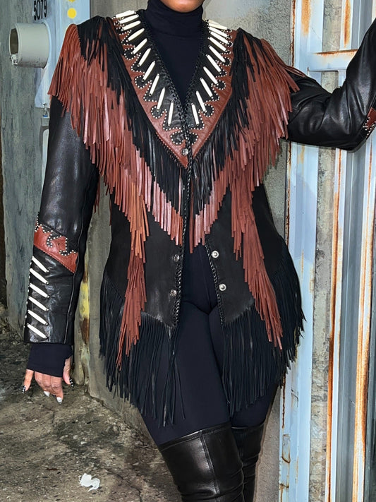 Fringe Long Sleeve Jacket