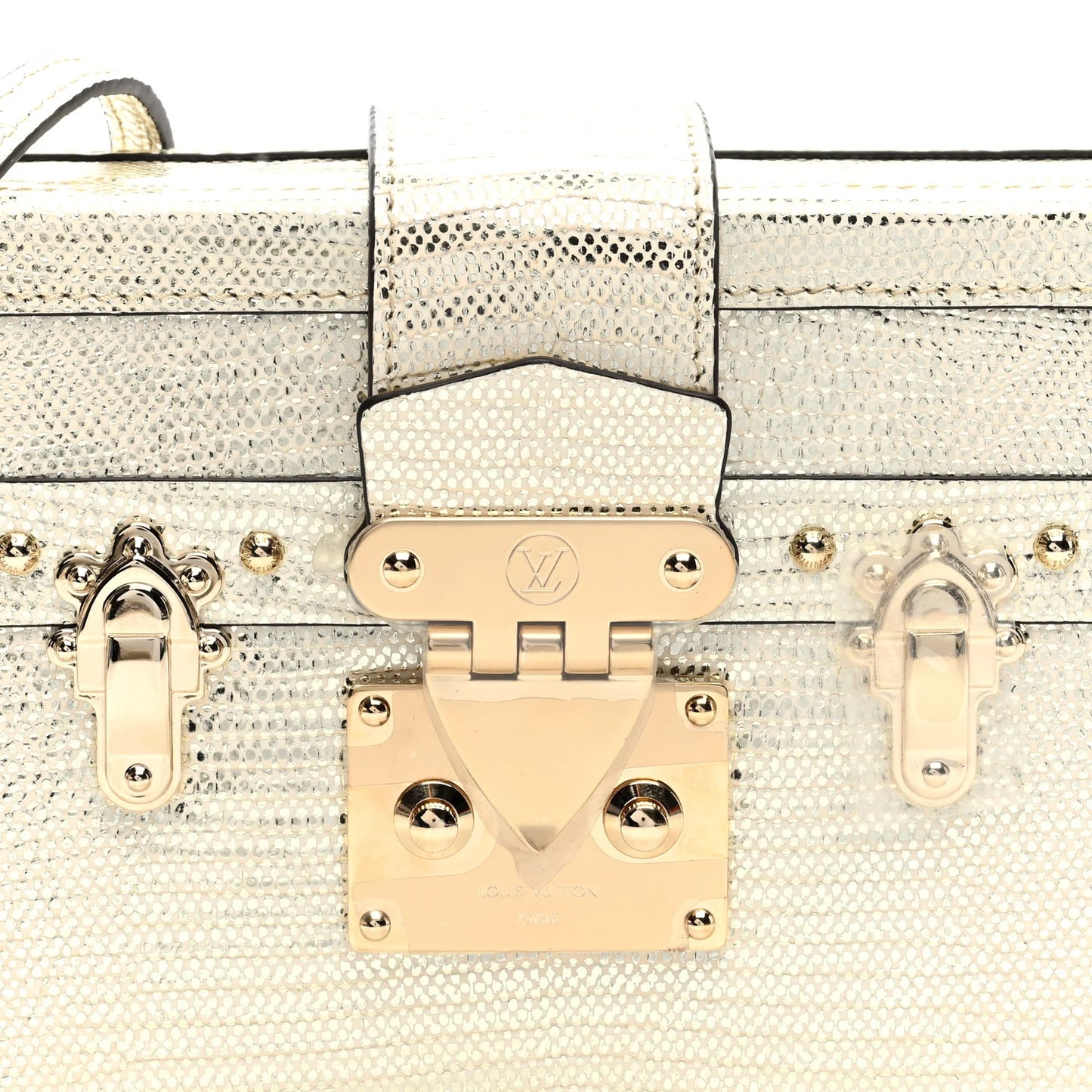 Metallic Epi Leather Malleage Small Malle Bag