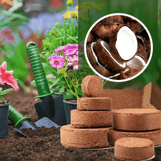 🔥LAST DAY SALE - ONLY £8.99!!⚡50K+ SOLD!🌱 🥥Premium Organic Coconut Coir Bricks For Plants