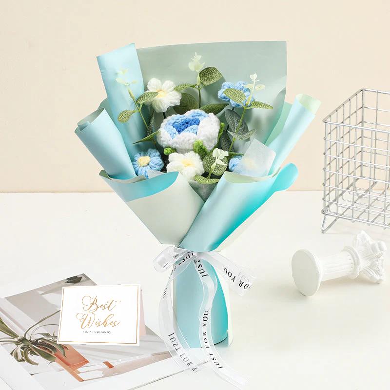 🎁Mother's Day Special Gift ￡12.99!!⚡50K+ SOLD!💐Handmade Delicate Crochet Flower Bouquet