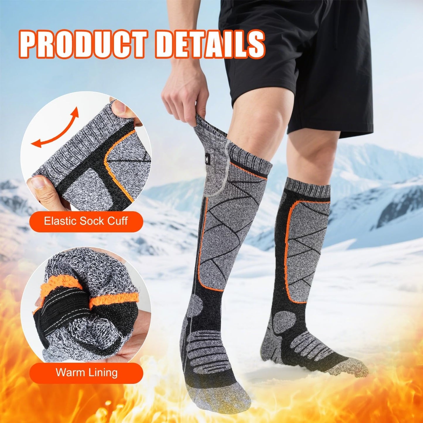 🎅Christmas Sale-Up to 50% OFF🔥Rechargeable Heated Socks for Men & Women