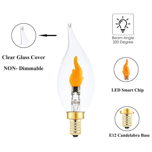 🔥Christmas Sale-Buy 2 Get 1 Free💡LED Flickering Flame Decoration Light Bulbs