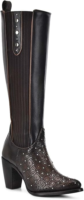 Step Into Elegance & Edge: Women's Studded Knee-High Western Boots