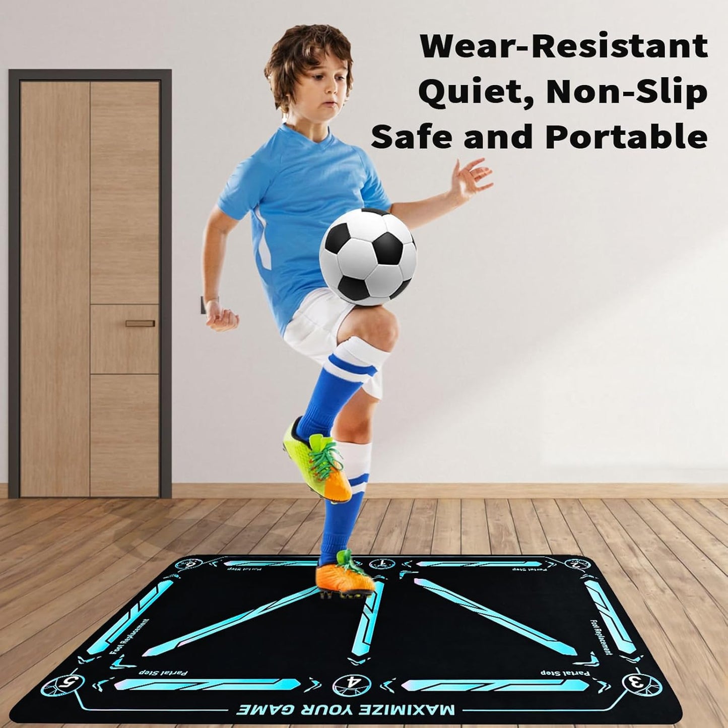 🎅Christmas Gift idea 49%OFF -⚽Soccer Train Mat for All Levels Non-Slip Silent