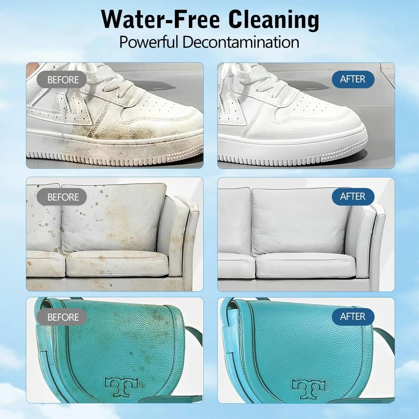 🔥BUY 1 GET 1 FREE - EACH ￡4.99!!⚡50K+ SOLD!🧼💦No-Wash Shoe & Leather Cleaner Cream