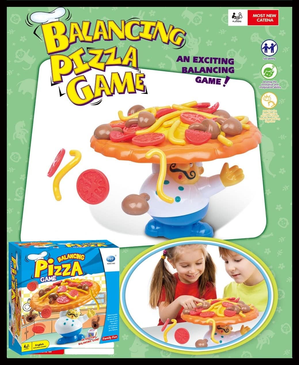 🎅Christmas Party time 49%OFF -🍕Pizza Balance Game - Creative Chef Pizza Puzzle, Fun for Family & Friends