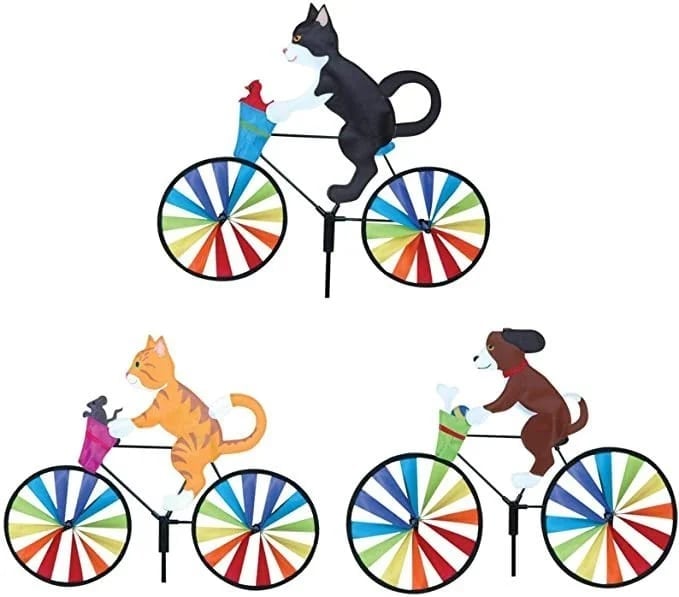 💥Buy 2 Get 1 Free💥 -😺🐶CAT BICYCLE WIND SPINNER🚲
