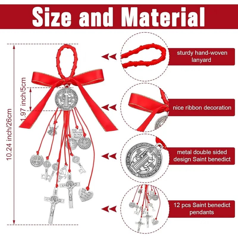 🎅Christmas Special Gift Idea ￡8.99!!🎁Saint Benedict Medal Protection from Evil Blessing Charm Catholic