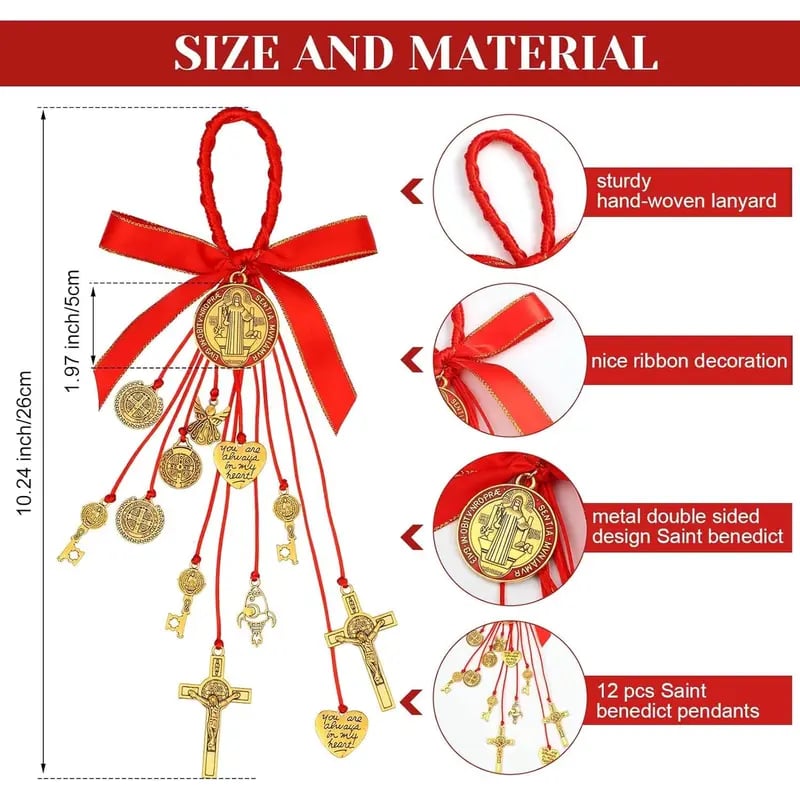 🎅Christmas Special Gift Idea ￡8.99!!🎁Saint Benedict Medal Protection from Evil Blessing Charm Catholic