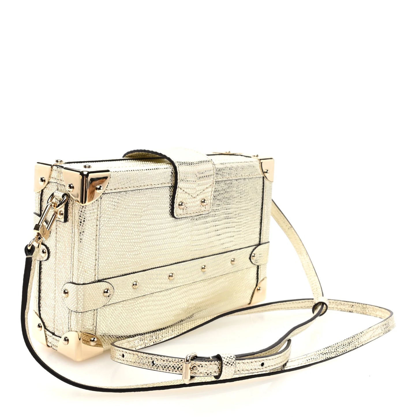 Metallic Epi Leather Malleage Small Malle Bag