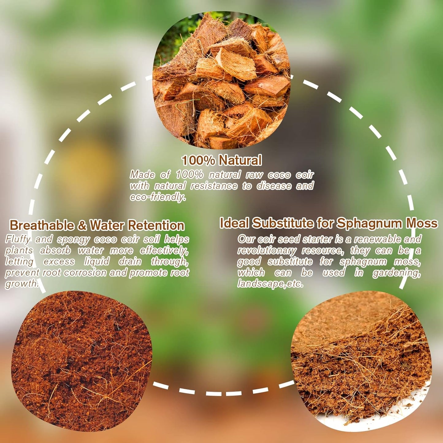 🔥LAST DAY SALE - ONLY £8.99!!⚡50K+ SOLD!🌱 🥥Premium Organic Coconut Coir Bricks For Plants