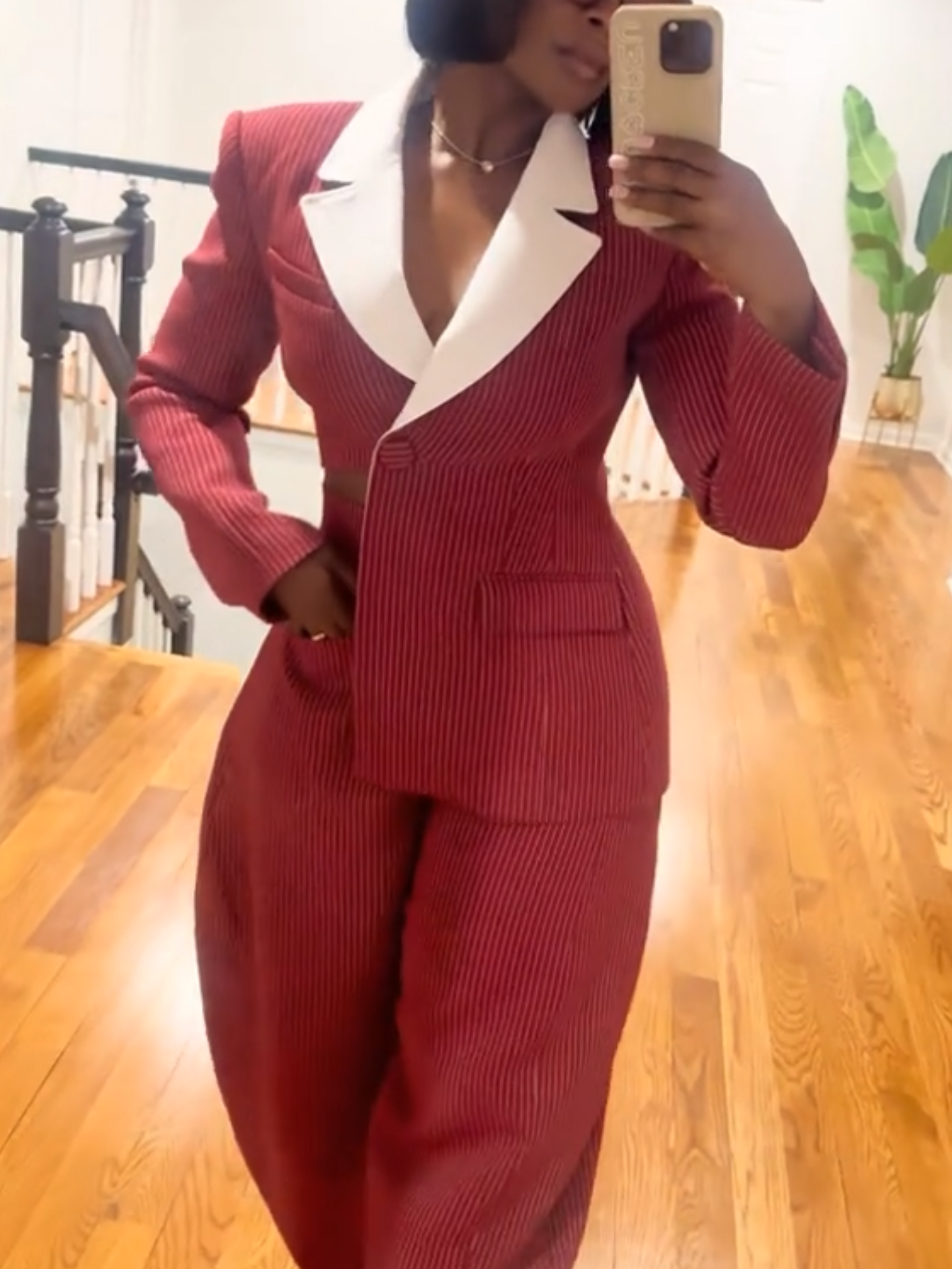 Pinstripe Poise - Women’s Suit Set