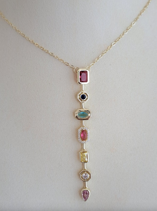 Color Zircon Necklace