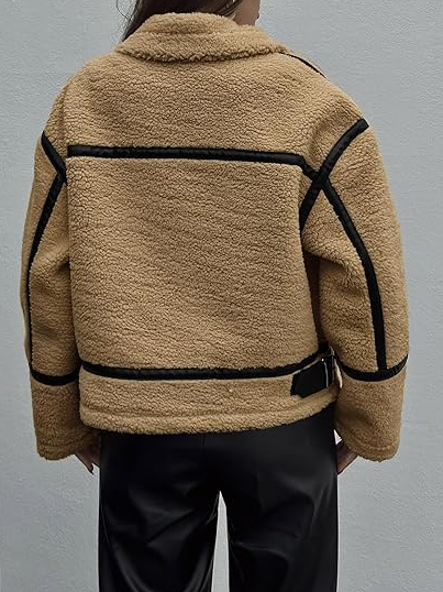 Warm Faux Leather Jacket