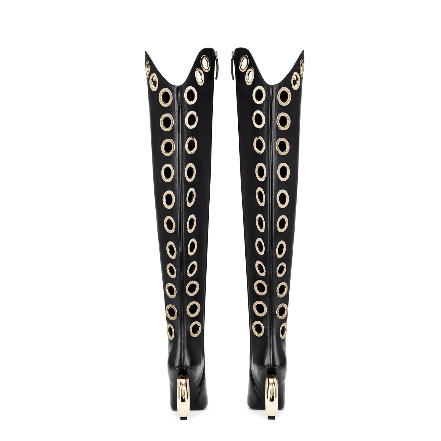 CIRCULAR HEEL LEATHER BOOT