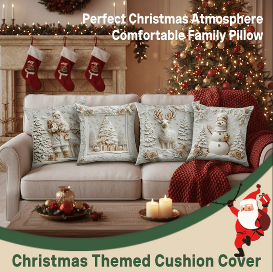 ⏰LAST DAY: $39.99 For 4PCS!!⚡50K  SOLD!?Christmas Themed Cushion Cover