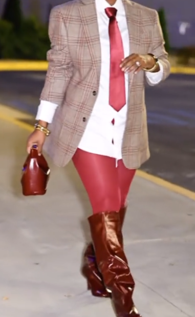 Classic plaid blazer