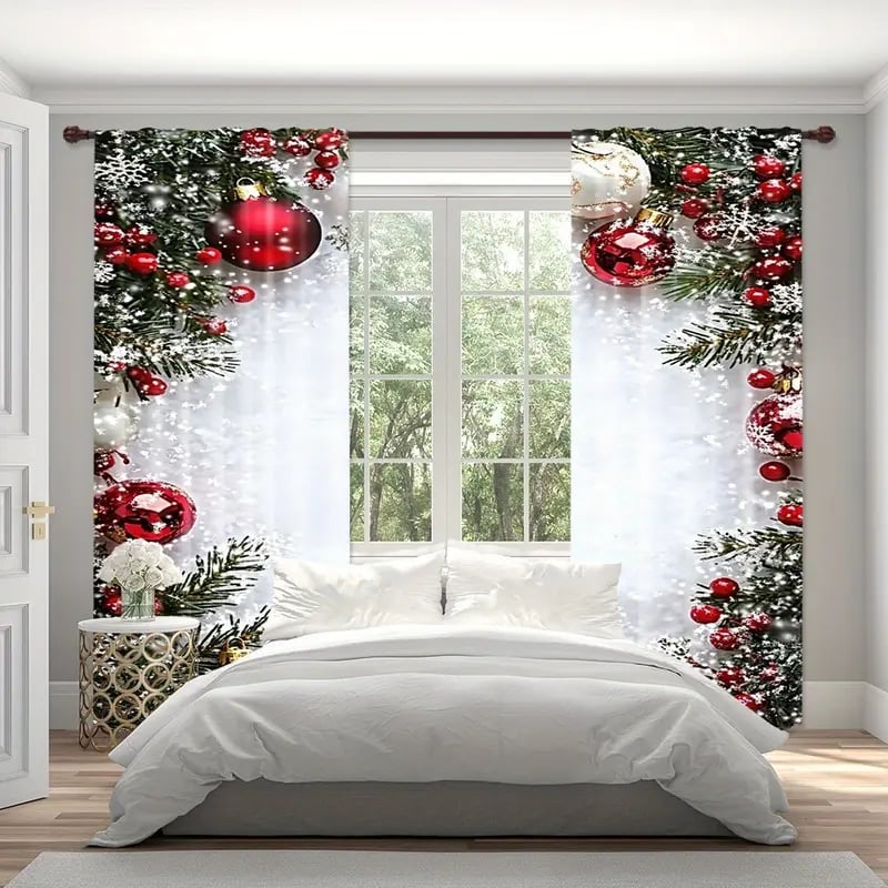 🎅CHRISTMAS SEASON SPECIAL PRICE ￡9.99!!🎁Christmas Themed Curtains