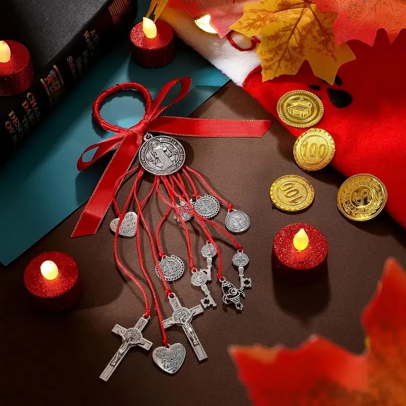 🎅Christmas Special Gift Idea ￡8.99!!🎁Saint Benedict Medal Protection from Evil Blessing Charm Catholic