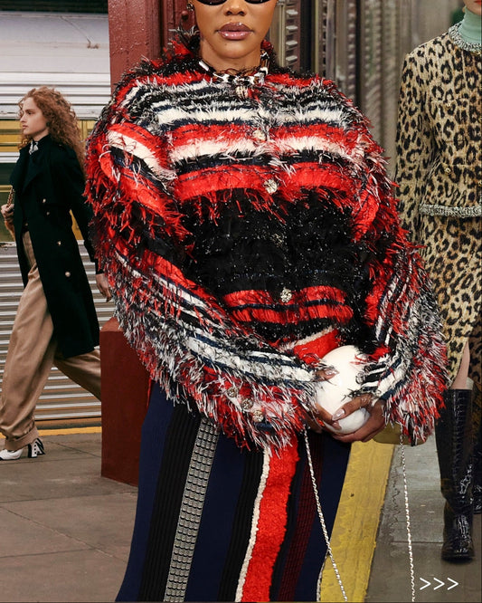 Tassel Knit Top Cardigan