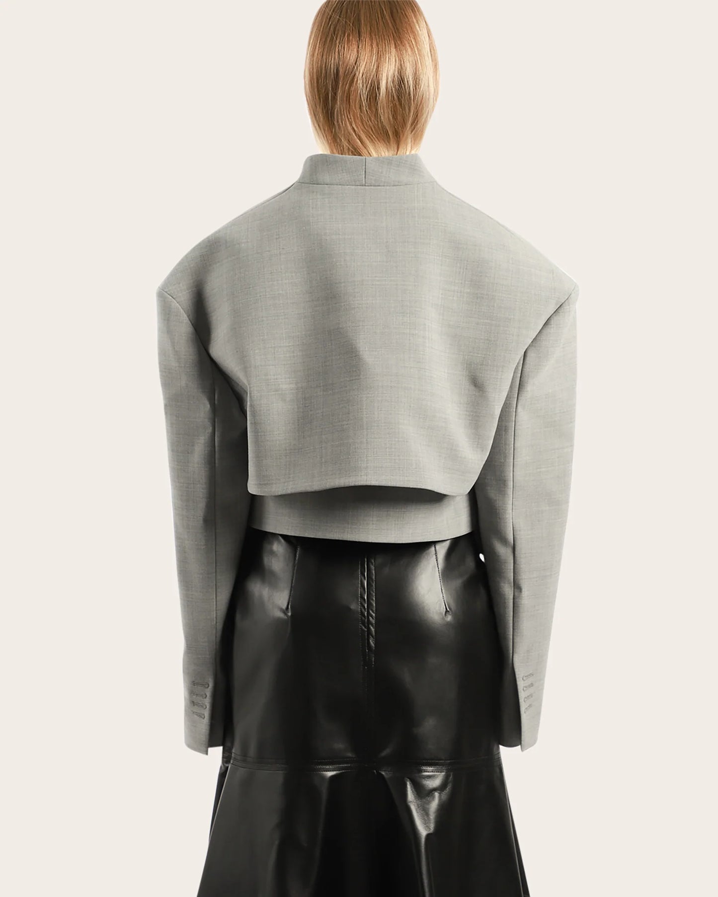 Asymmetric Hem Cutout Jacket