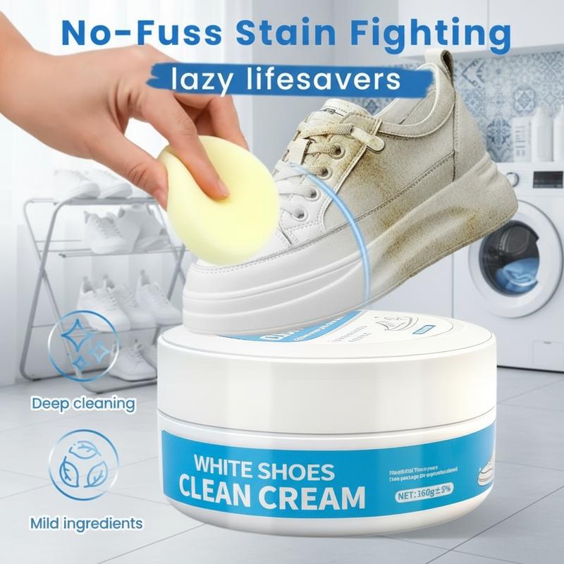 🔥BUY 1 GET 1 FREE - EACH ￡4.99!!⚡50K+ SOLD!🧼💦No-Wash Shoe & Leather Cleaner Cream