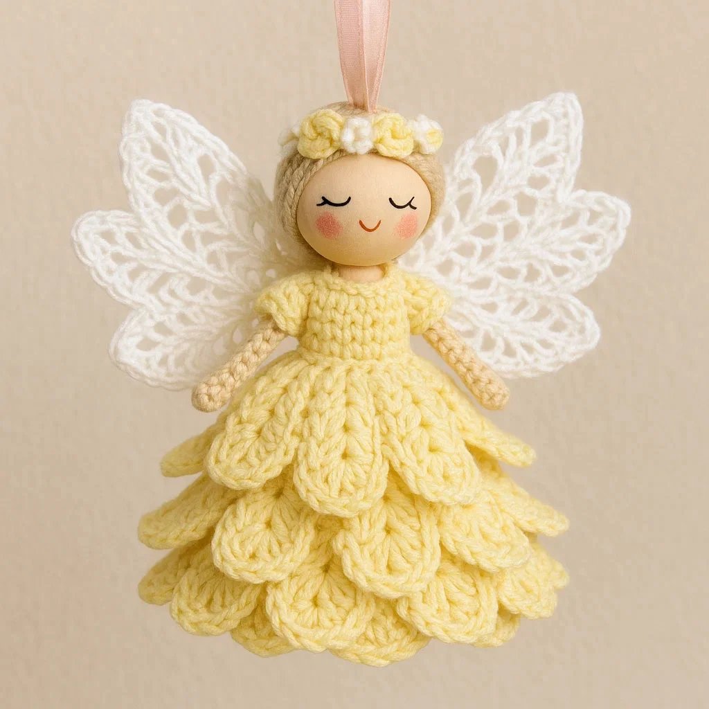 🧚Christmas Angel✨ Hot Sale 70%OFF!!⚡50K+ SOLD!🎁DIY Crochet Angel Ornament Kit