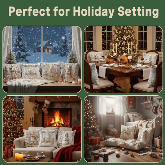 🎅Christmas Season Gift Idea￡10.99!!🎁Christmas Themed Cushion Cover🛋️