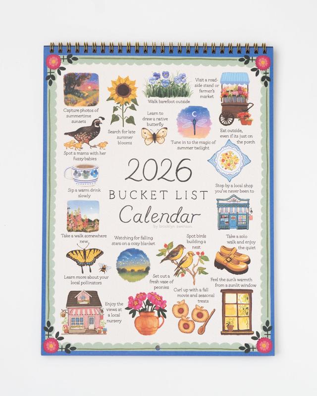 Brooklyn Swenson 2026 Bucket List Calendar