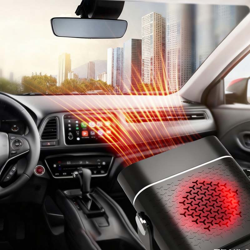 🔥LAST DAY PROMOTION 50% OFF!!🔥2-in-1 Portable Car Heater with 360° Rotation