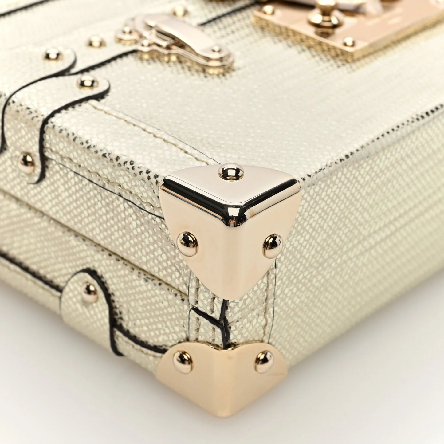 Metallic Epi Leather Malleage Small Malle Bag