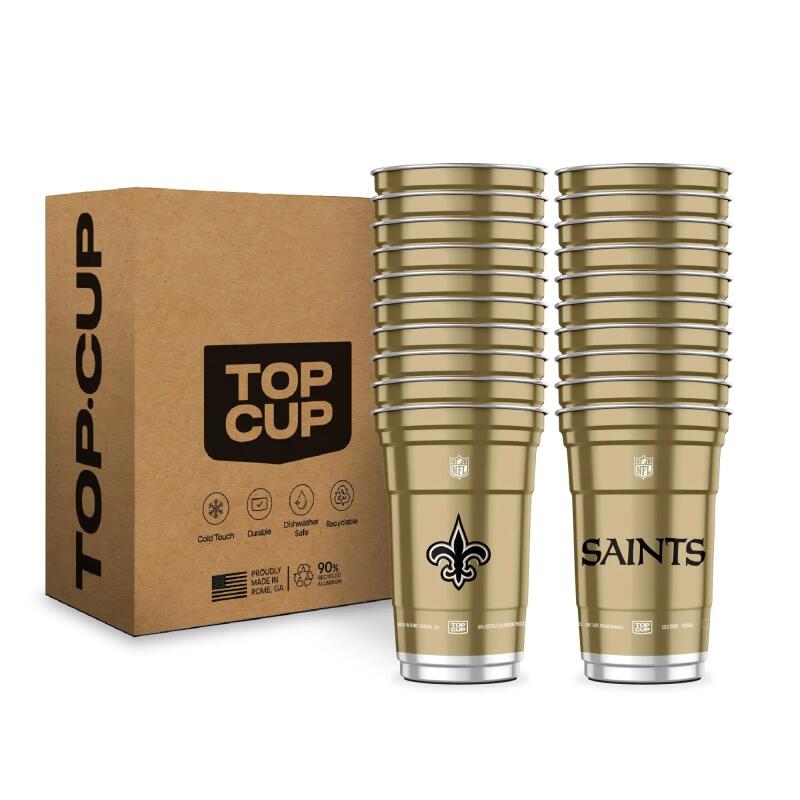 Top Cup NFL 20 oz Reusable Aluminum Cups 20 Count