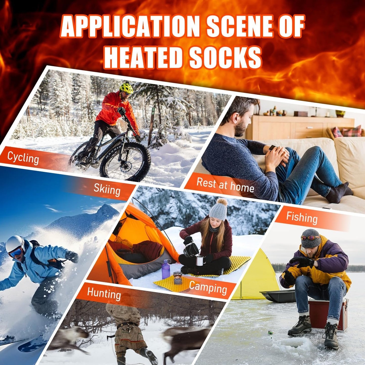 🎅Christmas Sale-Up to 50% OFF🔥Rechargeable Heated Socks for Men & Women