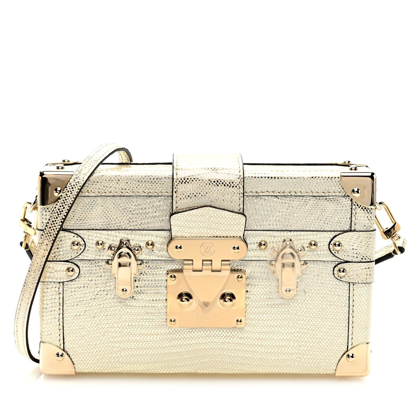 Metallic Epi Leather Malleage Small Malle Bag