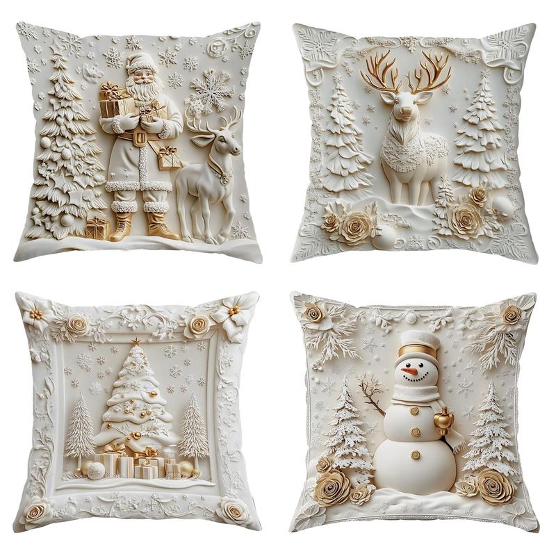 ⏰LAST DAY: $39.99 For 4PCS!!⚡50K  SOLD!?Christmas Themed Cushion Cover
