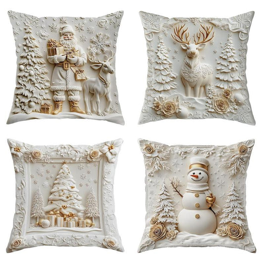 ⏰LAST DAY: $39.99 For 4PCS!!⚡50K  SOLD!?Christmas Themed Cushion Cover