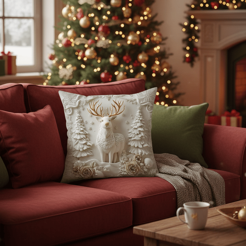⏰LAST DAY: $39.99 For 4PCS!!⚡50K  SOLD!?Christmas Themed Cushion Cover