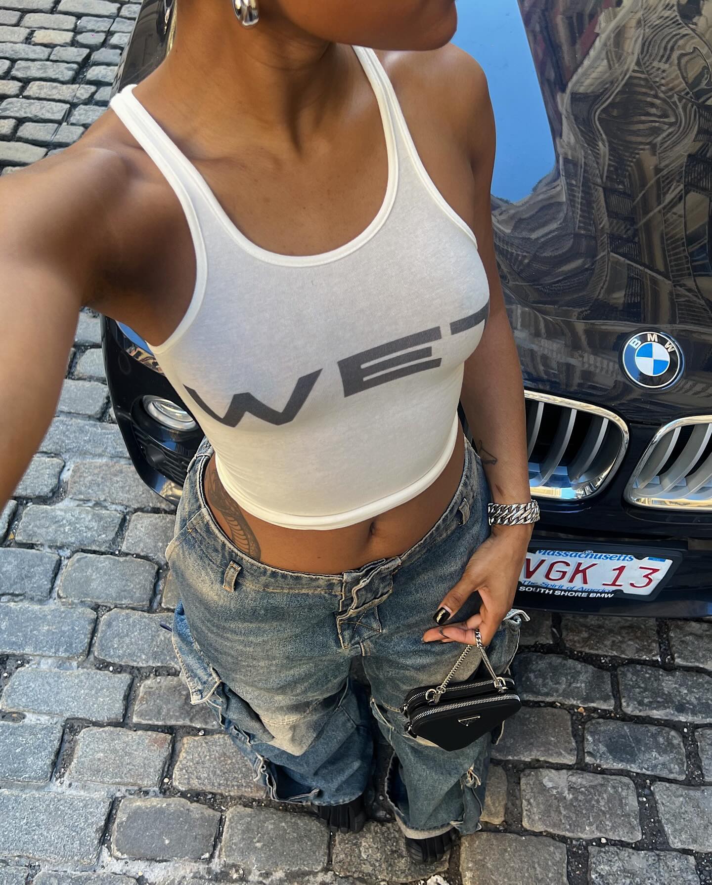 VtG Balenci! RICK OWENS Type! Bondage BAGGY RARE Jeans