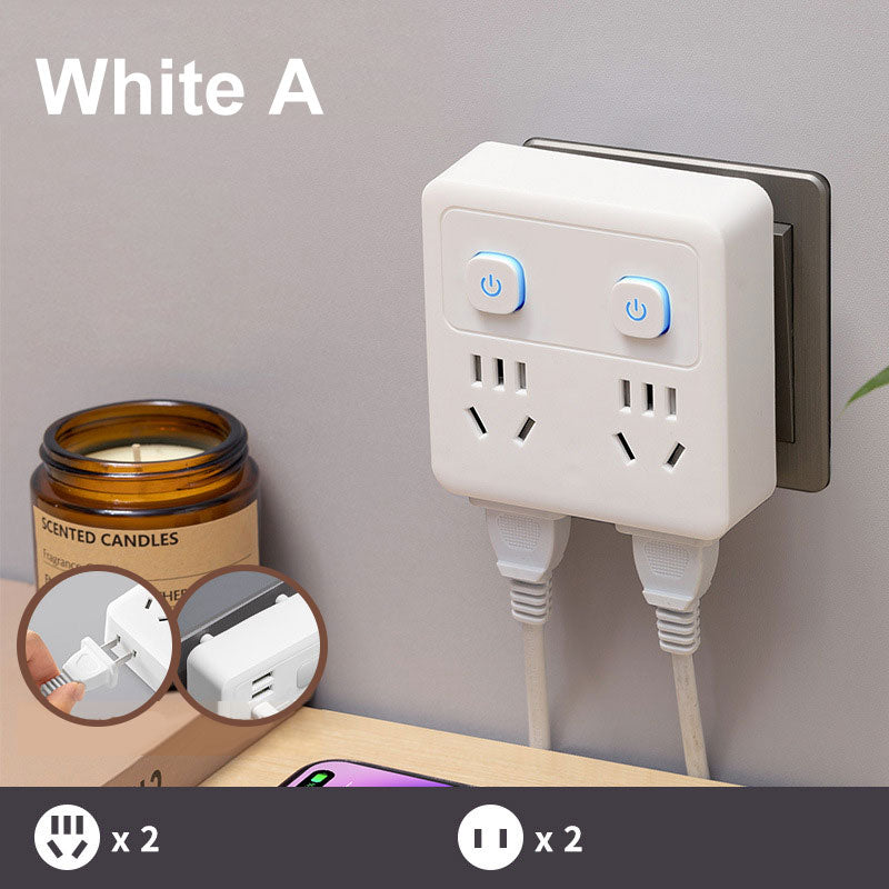 ⚡Buy 1 Get 1 Free⚡2 Pack Multi-Function Socket Converter with Night Light