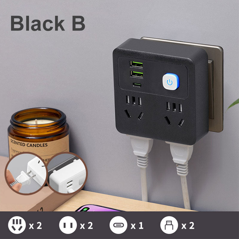 ⚡Buy 1 Get 1 Free⚡2 Pack Multi-Function Socket Converter with Night Light