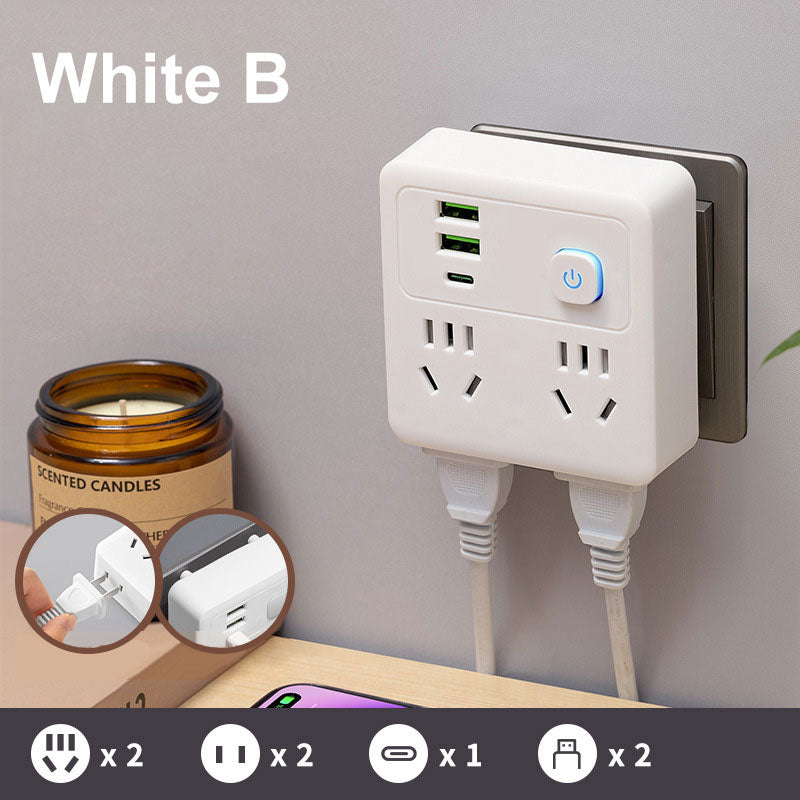 ⚡Buy 1 Get 1 Free⚡2 Pack Multi-Function Socket Converter with Night Light