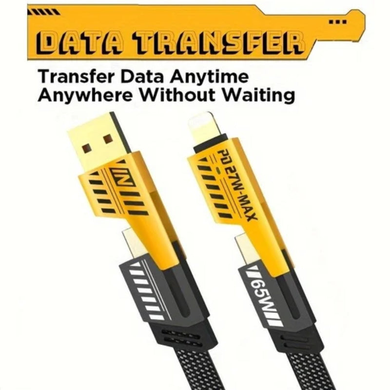 🔥Last Day Promotion 49% OFF -⚡4 in 1 PD 27W 65W Fast Charging Cable