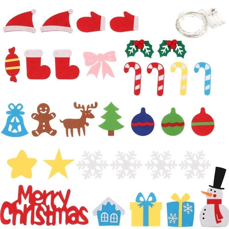 🎅Christmas Gift idea 49%OFF -🎁DIY Felt Christmas Tree Set🎄Buy 2 Free Shipping