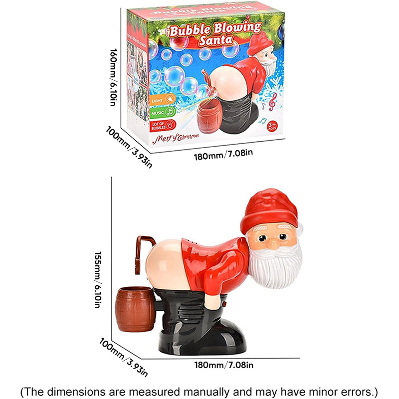 🎅Christmas Gift idea 49%OFF -🎁Funny Santa Bubble Blowing Machine