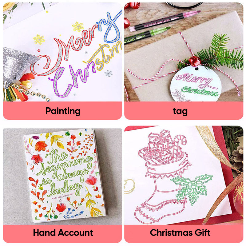 🎅Christmas Gift idea ￡7.99!!🏆Flash Sale⚡ 50K+ SOLD!🎁Coloring Lightstick Graffiti Highlighter Pens