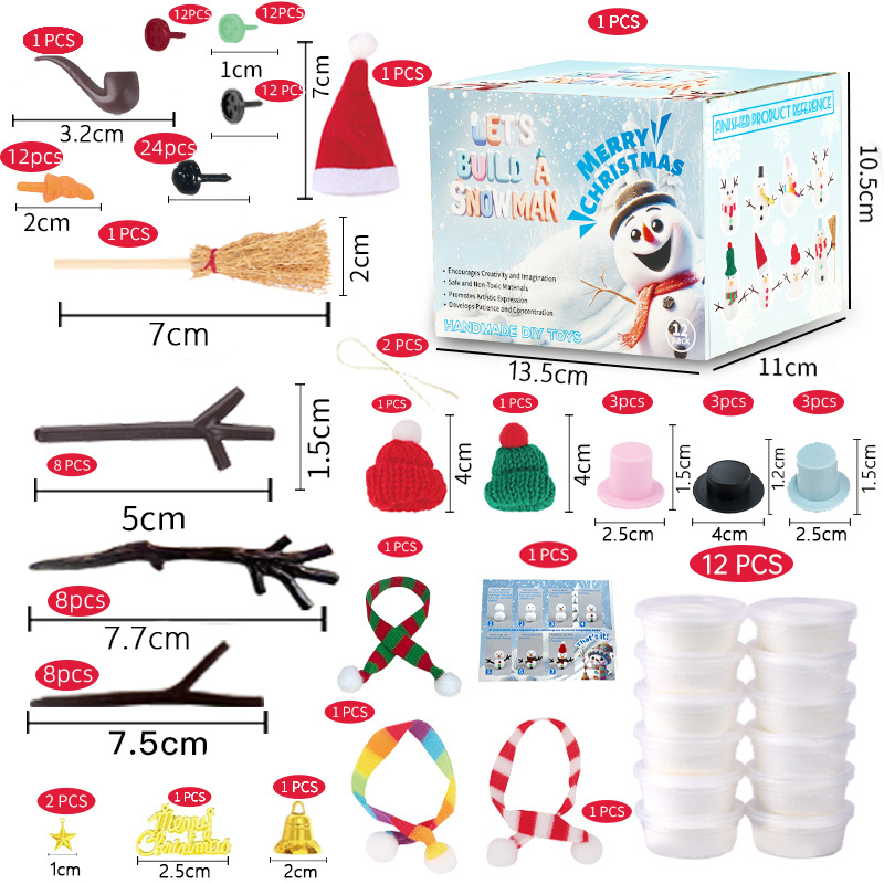 🎅Christmas Gift Idea £9.99!!🎁DIY Christmas Snowman Crafts Sets