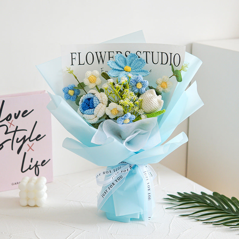 💕Mother's Day Special Sale 50% OFF!💕Handmade Delicate Crochet Flower Bouquet💐