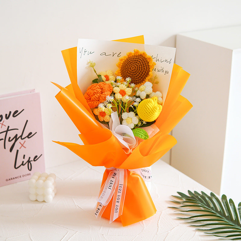 💕Mother's Day Special Sale 50% OFF!💕Handmade Delicate Crochet Flower Bouquet💐